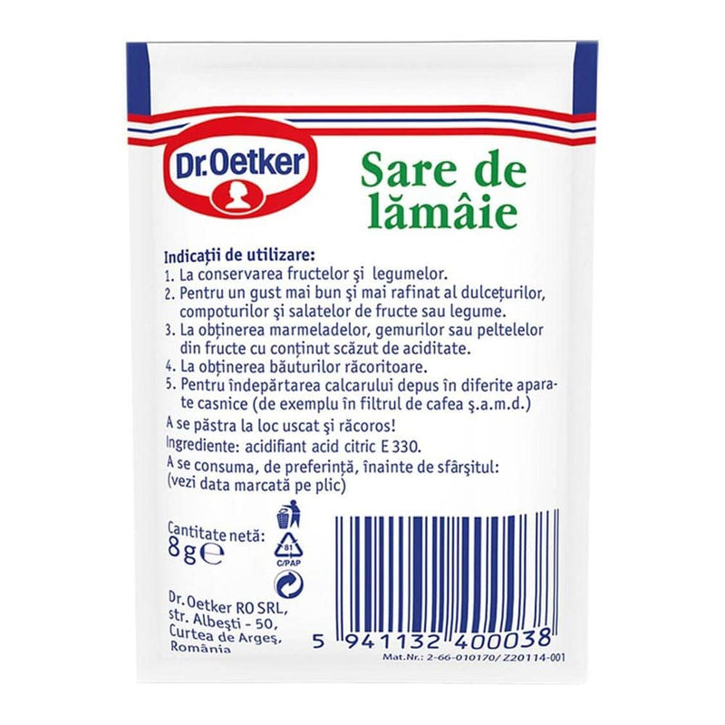 Sare de lamaie Dr. Oetker - Delumani - Magazin Romanesc 