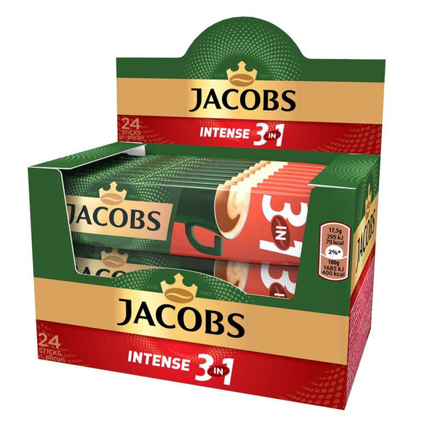 Jacobs 3 in 1 Intense (24 plicuri) - Delumani - Magazin Romanesc 